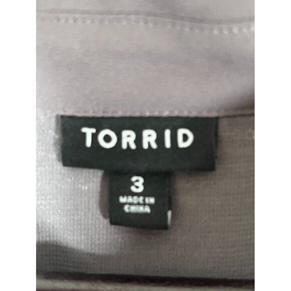 Torrid Sequin Top 3X Gray Glam Neutral Retro Festive Holiday Vegas Cocktail 80s - Picture 3 of 16